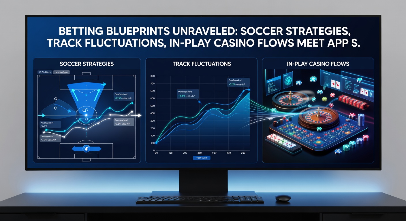 Vibrant depiction of in-play casino games flowing alongside soccer and racing bets on a sleek mobile app interface