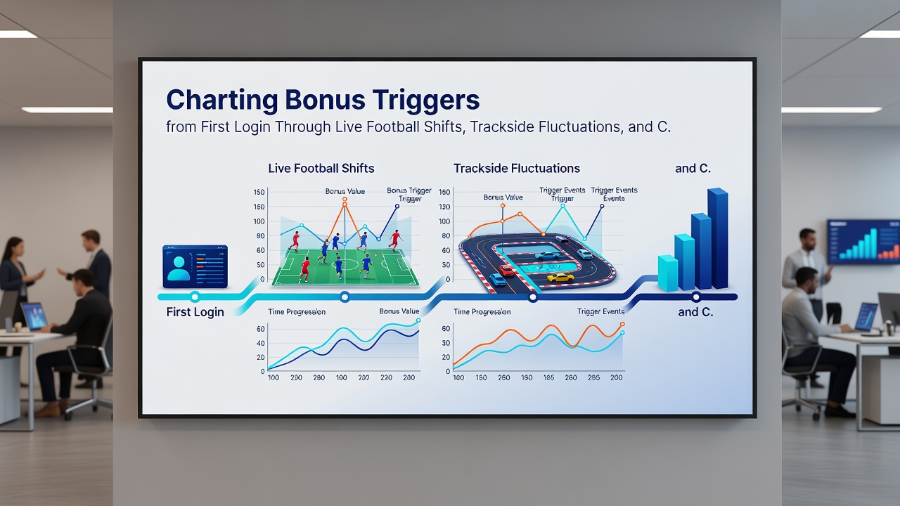 Detailed chart illustrating trackside and casino bonus trigger overlaps with live data feeds