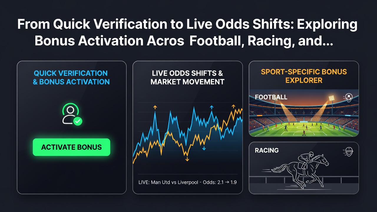 Live odds shifting on a portable app during a football match and horse race