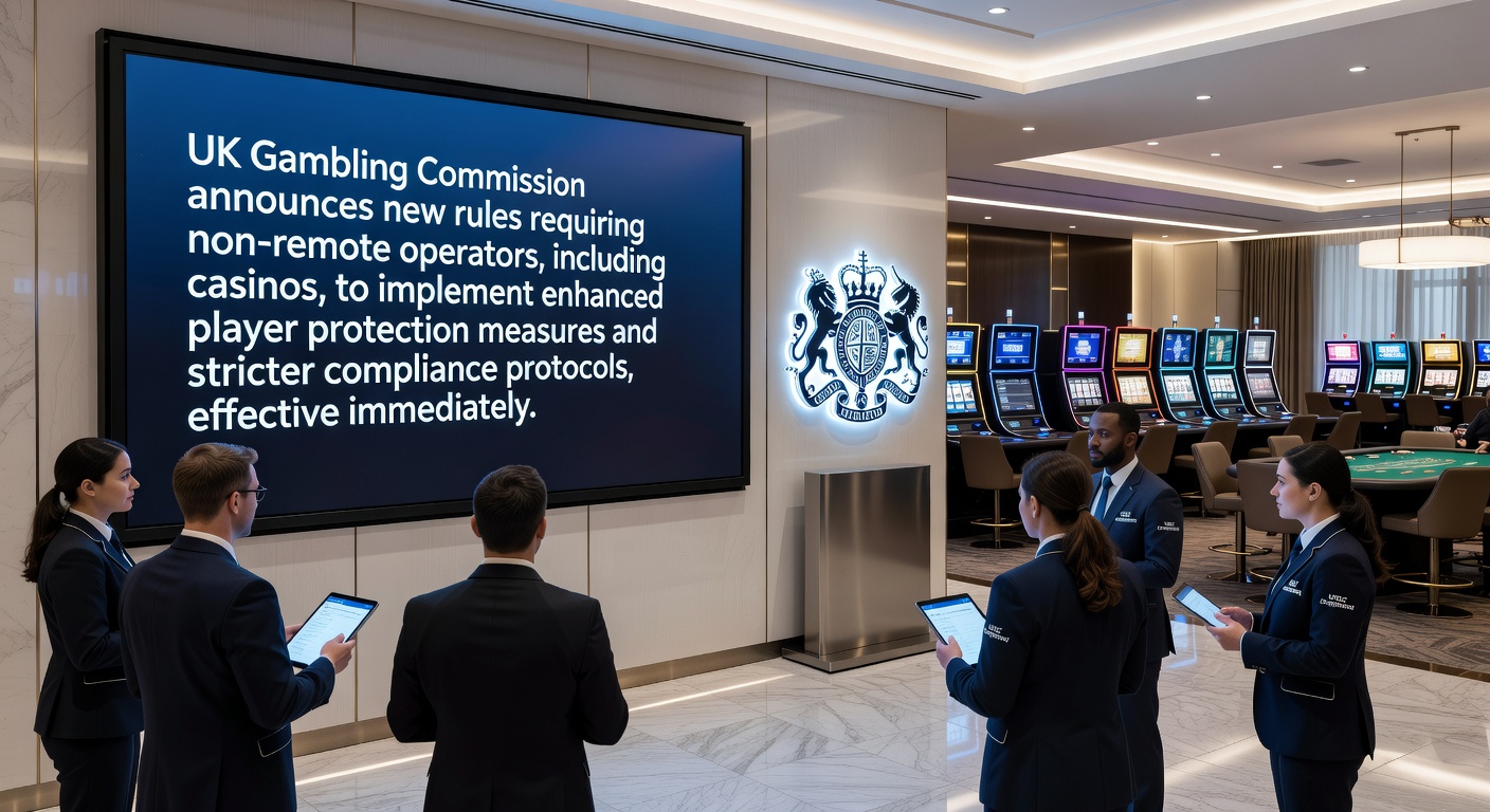 Close-up of a gaming machine display showing spinning reels and payout lines, highlighting the technical aspects under scrutiny by new regulations