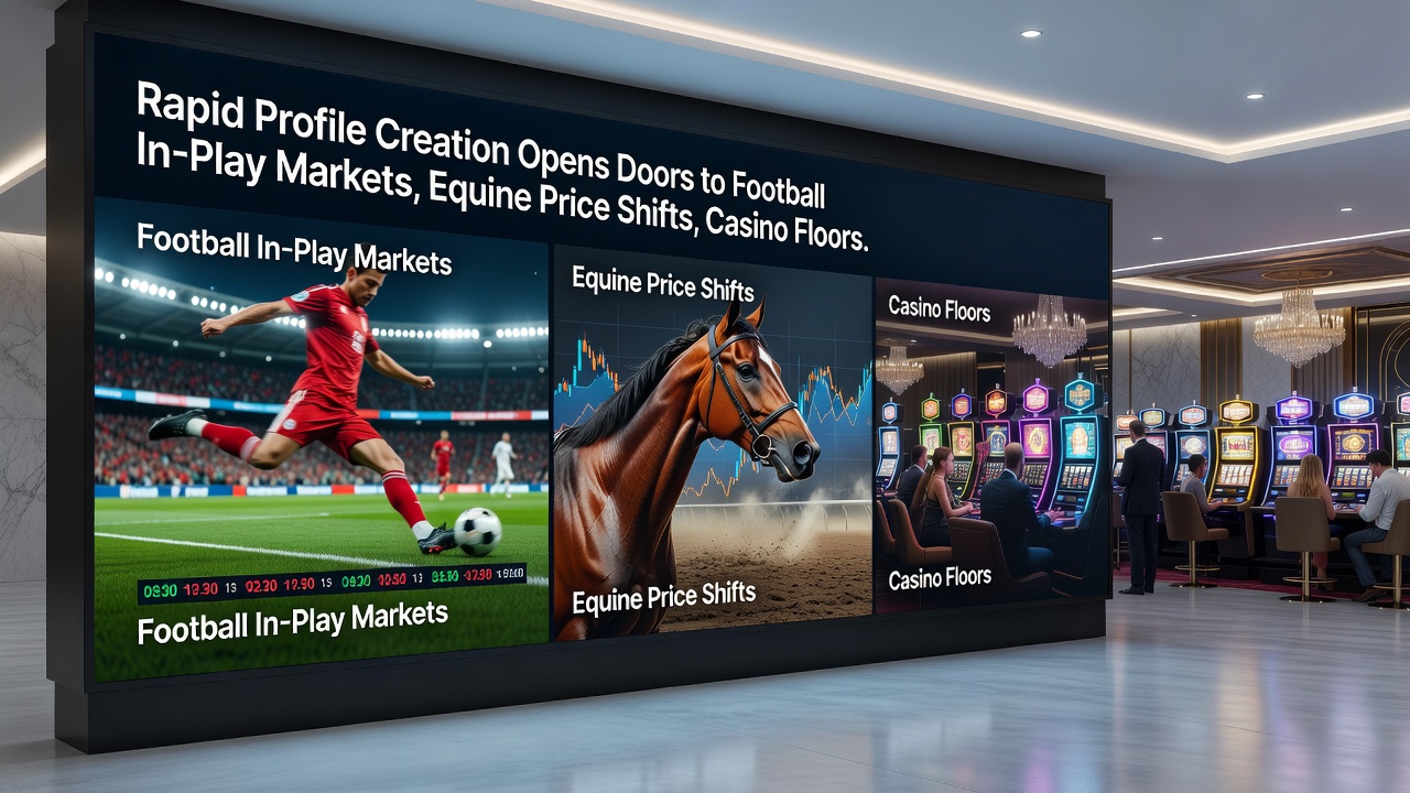 Live horse racing odds and casino table games displayed on a smartphone screen